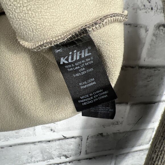 KUHL Brown Mens Size L Born In The Mountains Quarter Zip Pullover ThermoKore - Picture 12 of 16
